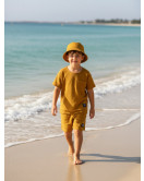 Detský mušelínový klobúk MILO