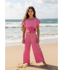 Mušelínový crop top MILLIE