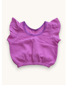 Mušelínový crop top MELANIE