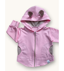 Dievčenská bunda s uškami 