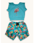 Crop top Flamingo Bloom