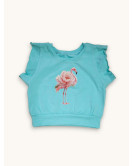 Crop top Flamingo Bloom