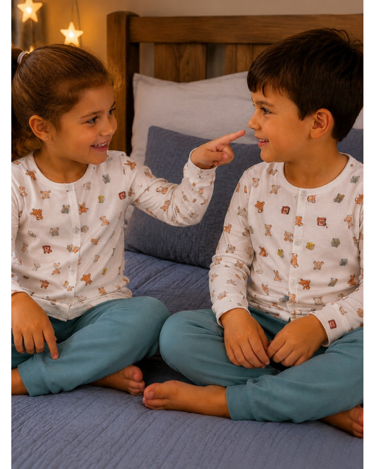 Pyžamo Teddy - na gombíky Pyžamo Teddy - na gombíky