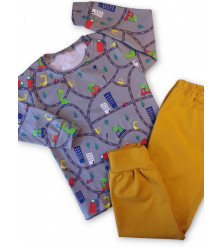 Detské pyžamo s dráčikom na cestách