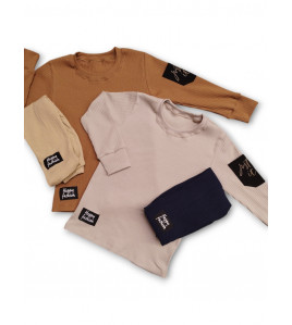 Rebrované chlapčenské tričko