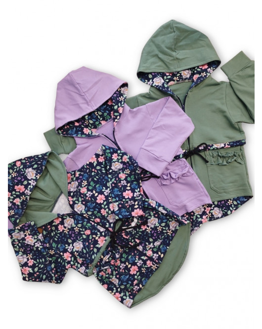 Kvetinová bundička - parka (104)