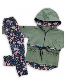 Kvetinová bundička - parka (104)
