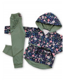 Kvetinová bundička - parka (104)