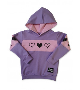 Tepláková mikina "3 SRDIEČKA"