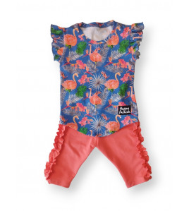 Trojštvrťové tepláky s volánmi