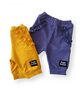 Trojštvrťové tepláky s volánikmi