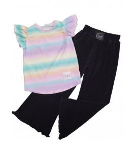 Čierne plisované nohavice (110)