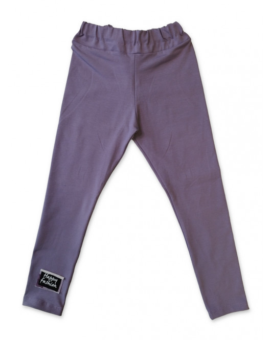 Úpletové legíny "MAUVE FLOWERS"
