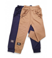 Tepláky s volánikmi na vreckách 