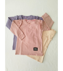 Dievčenské tričko s volánom 