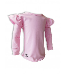 Mikina s volánikmi na pleciach