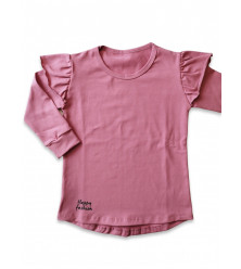 Tričko s volánikmi na pleciach