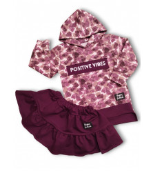 Vínová sukňa POSITIVE VIBES