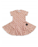 Šaty MOTÝĽ - broskyňové (110/116)