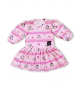 Bledoružové šaty - KONÍKY