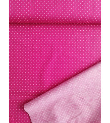 Popelín BODKA TMAVORUŽOVÁ